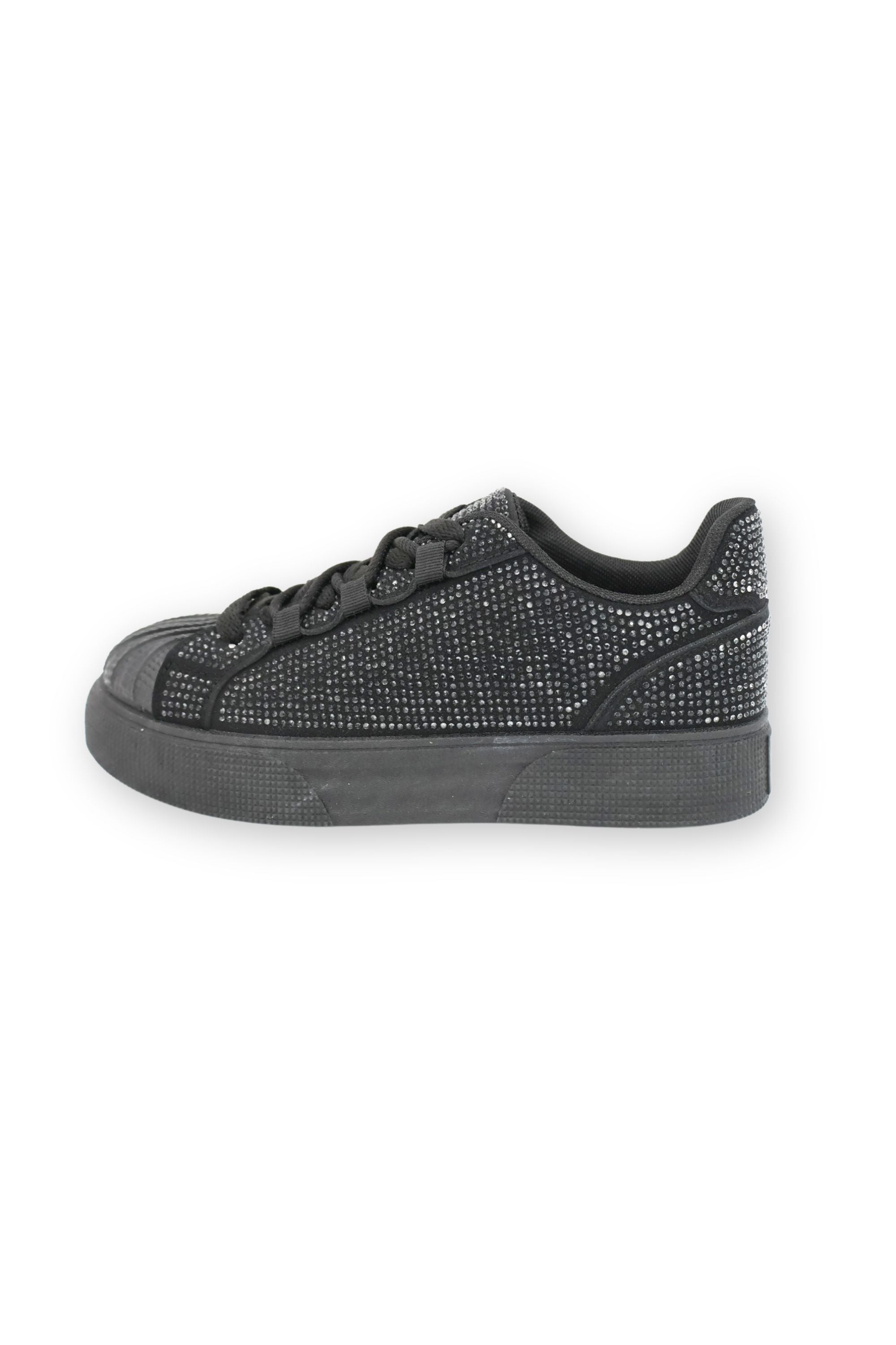 Sparkly Crystal Eternal Trainers Black