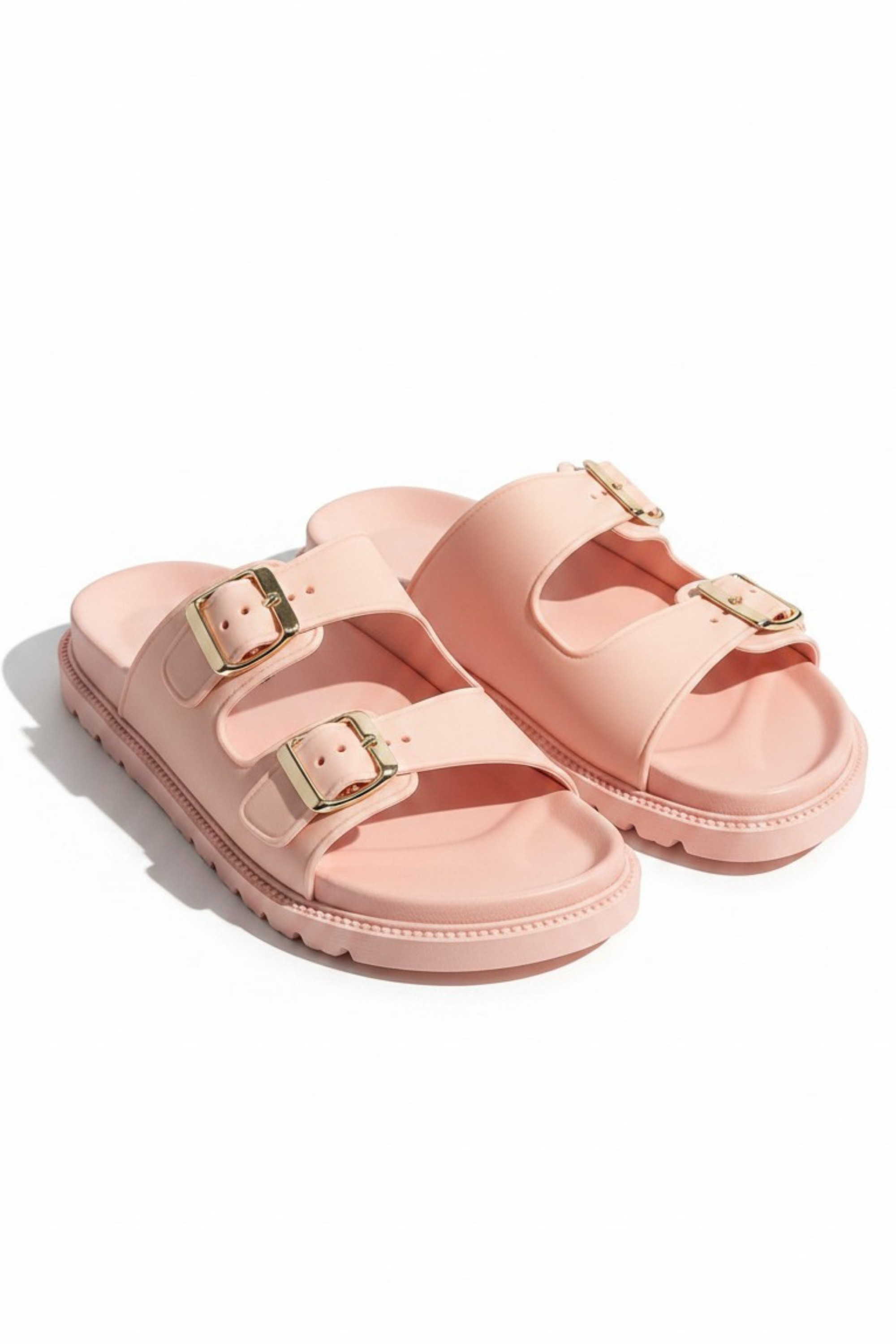 Comfort Everyday Off-Duty Buckle Sliders Pink
