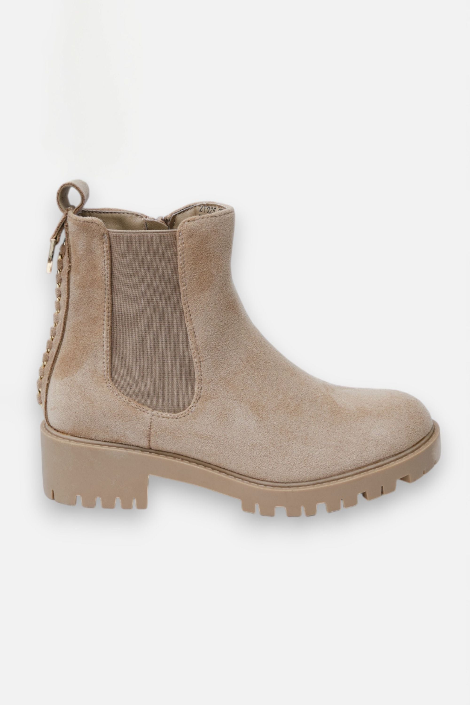 Sparkly Chainstorm Boots Nude, drawing attention to embellished Back