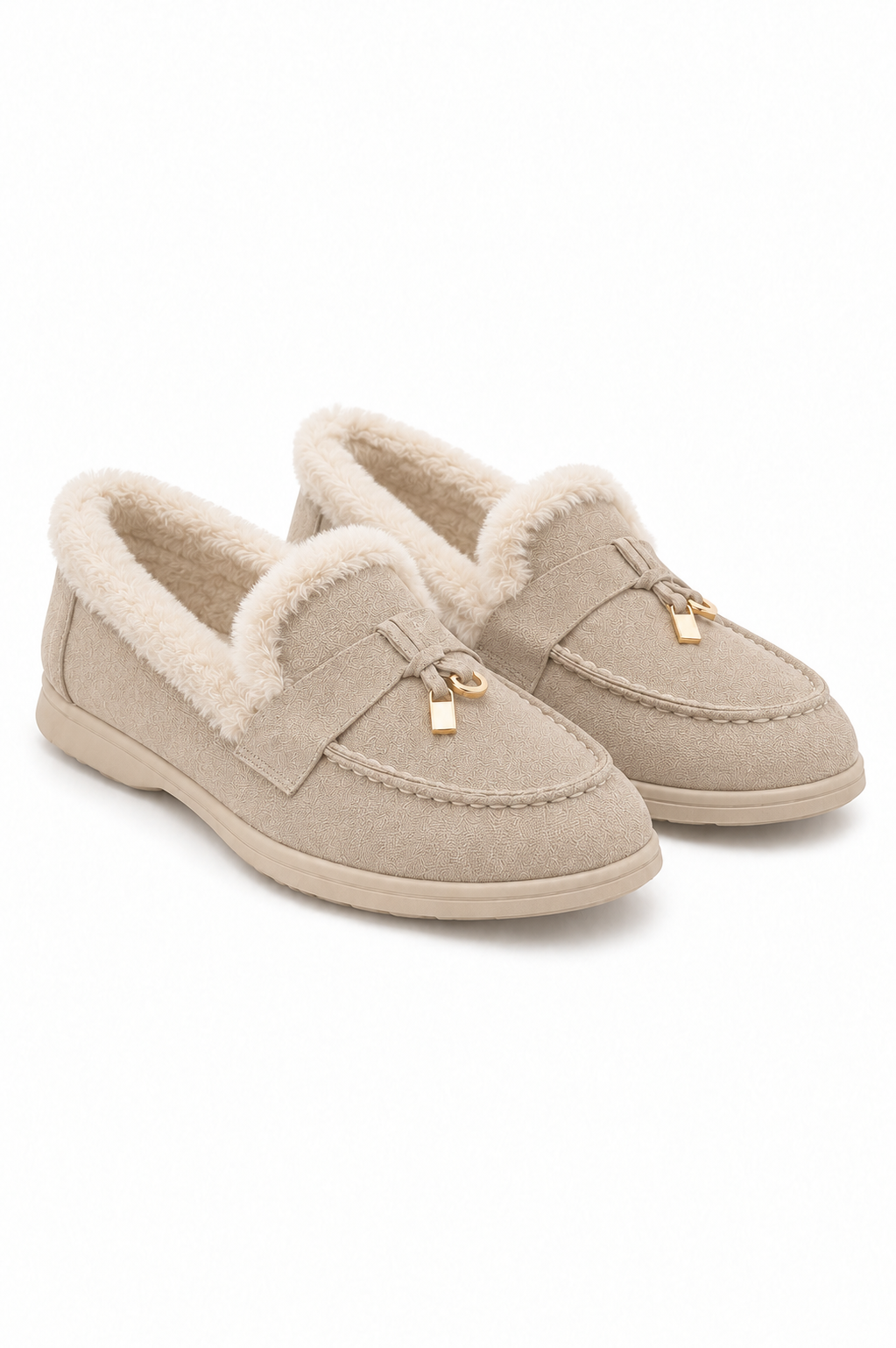 Velvet Crush Loafers Nude