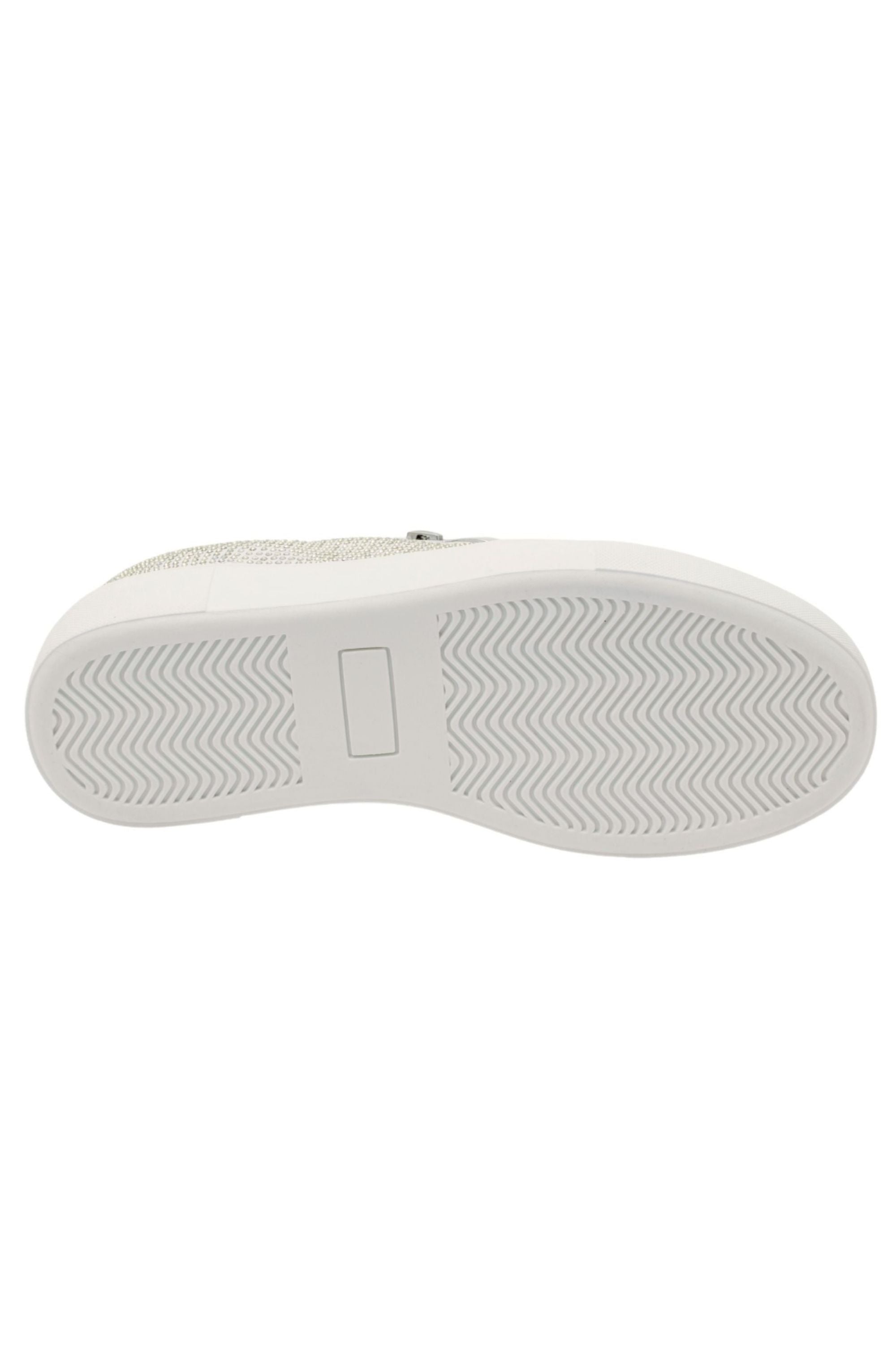 Crystal Deluxe Zip Pumps Limited Edition Trainers White, featuring key design details
