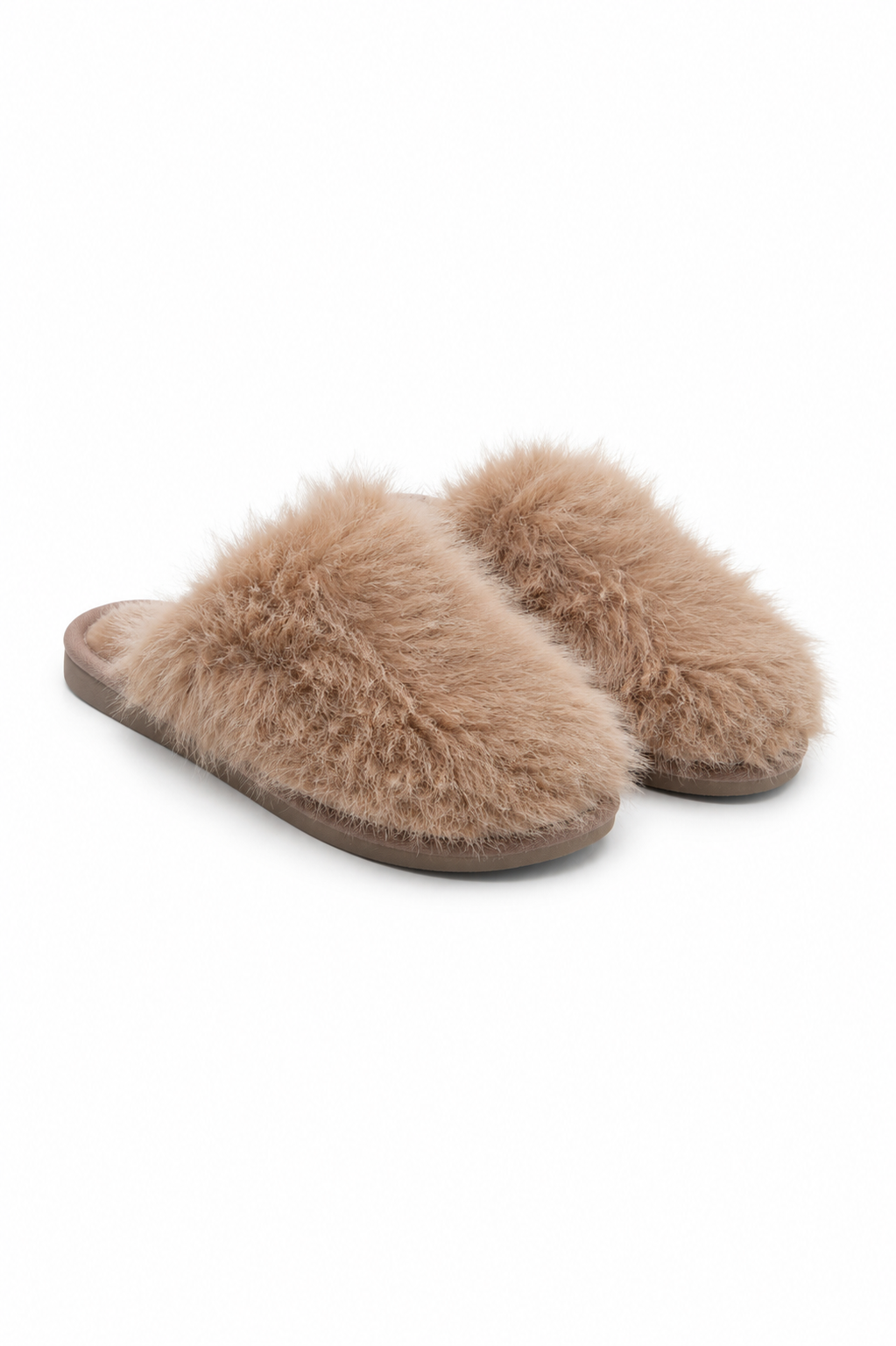 Ultimate Cosy Fluffy Slippers Mocha