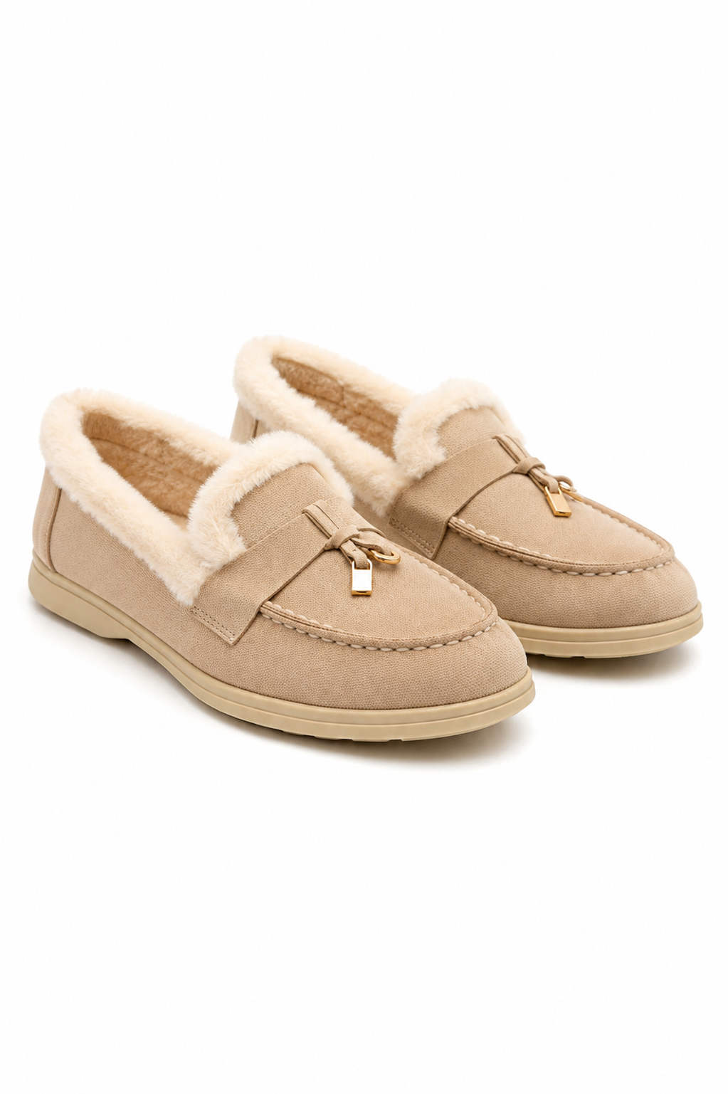 Velvet Crush Loafers Nude
