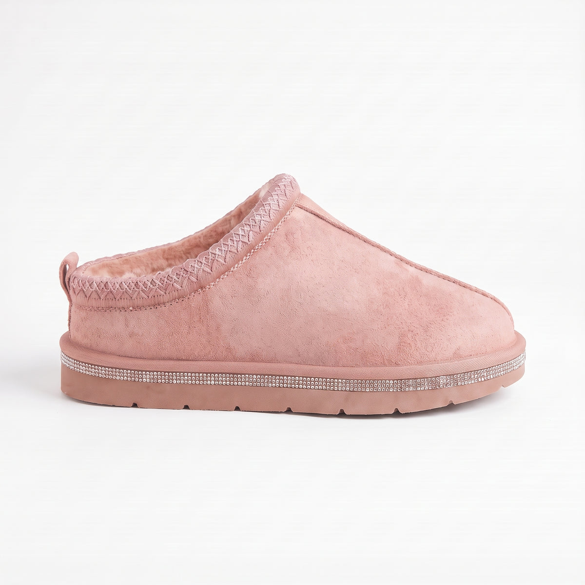 Crystal Platform Tazgirl Faux Fur Lined Slippers Limited Edition Pink