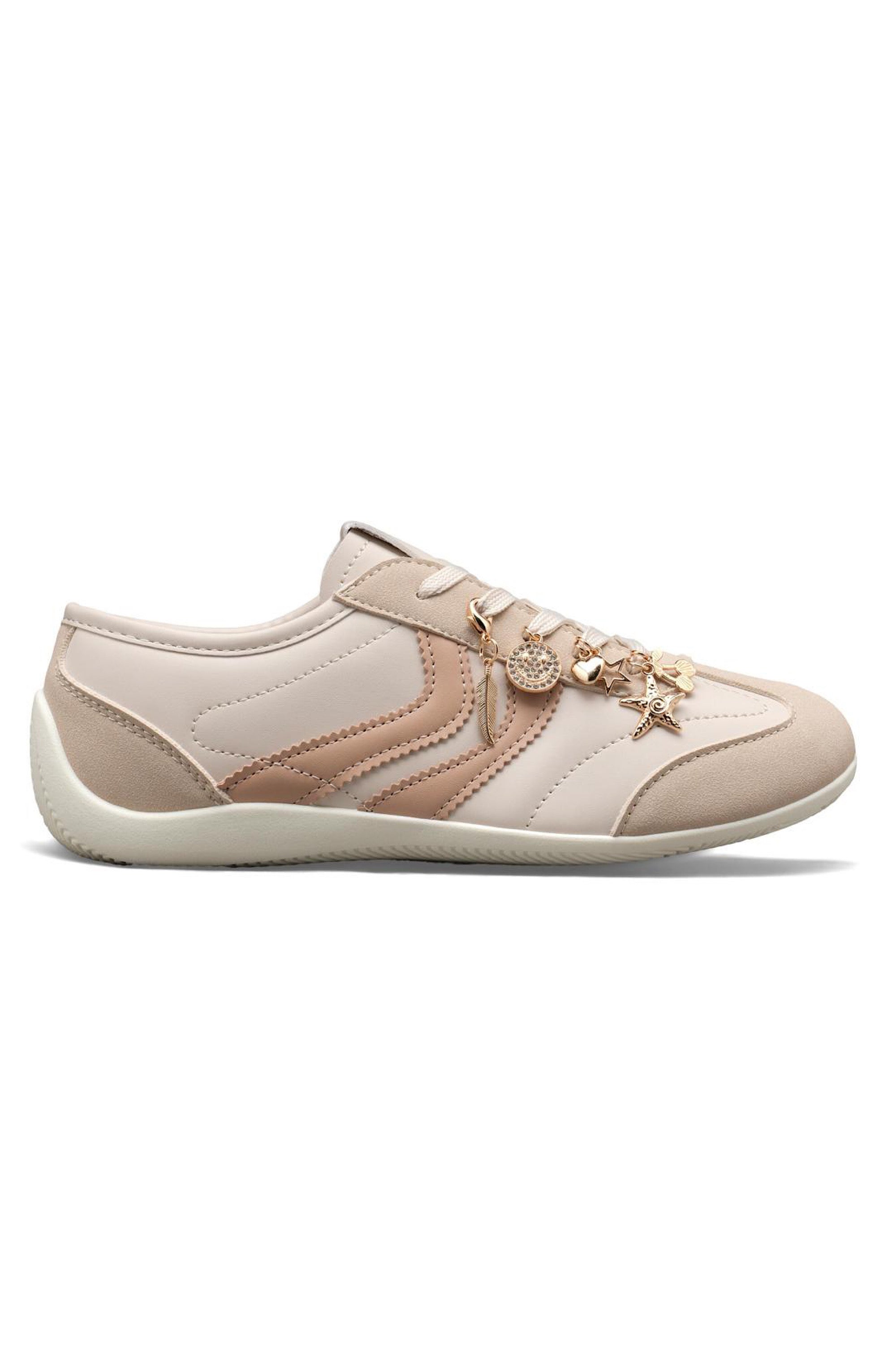 Sparkly Charm Horizon Trainers Nude