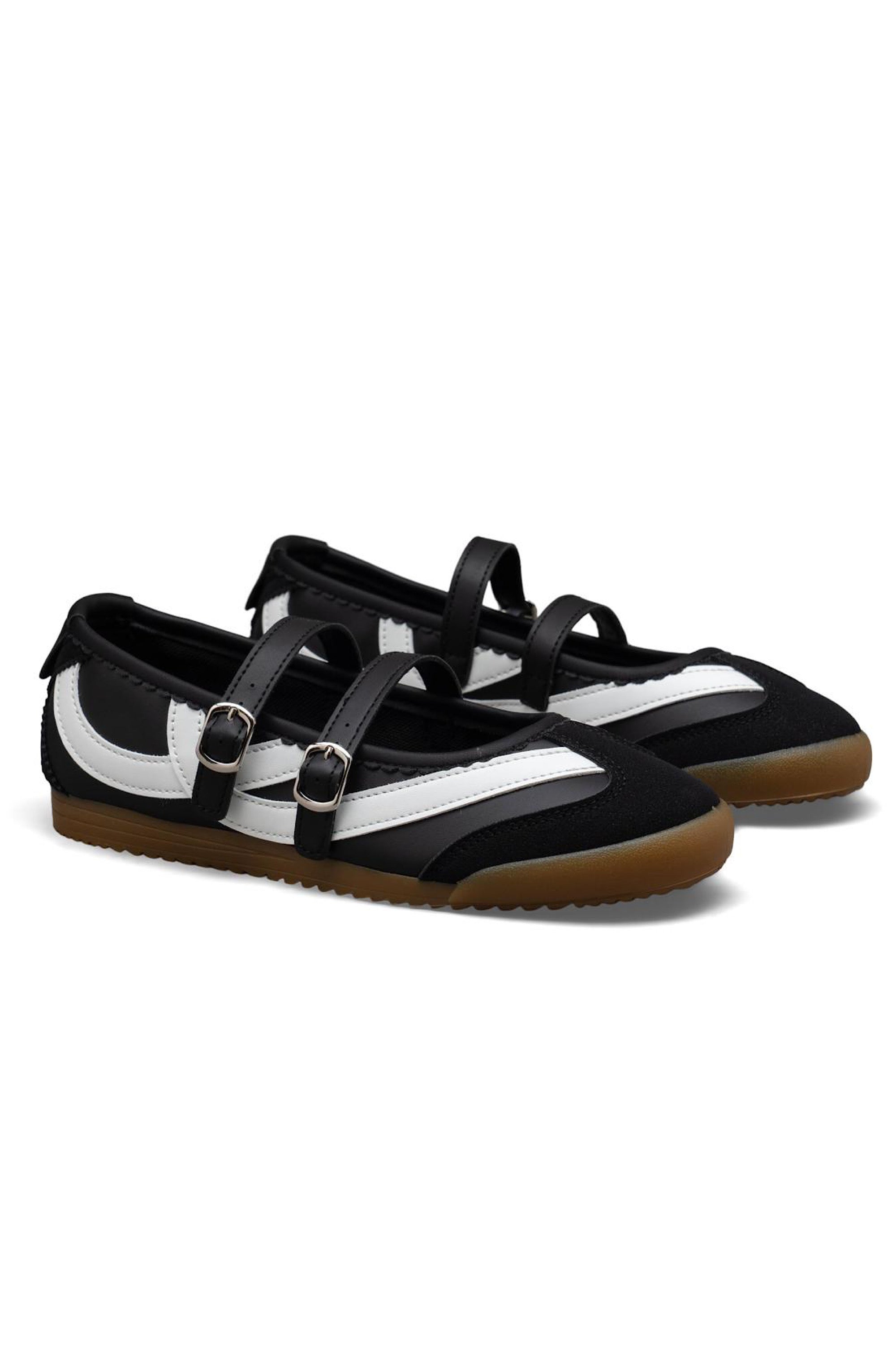 Comfort Mary Jane Eclipse Strap Trainers Black