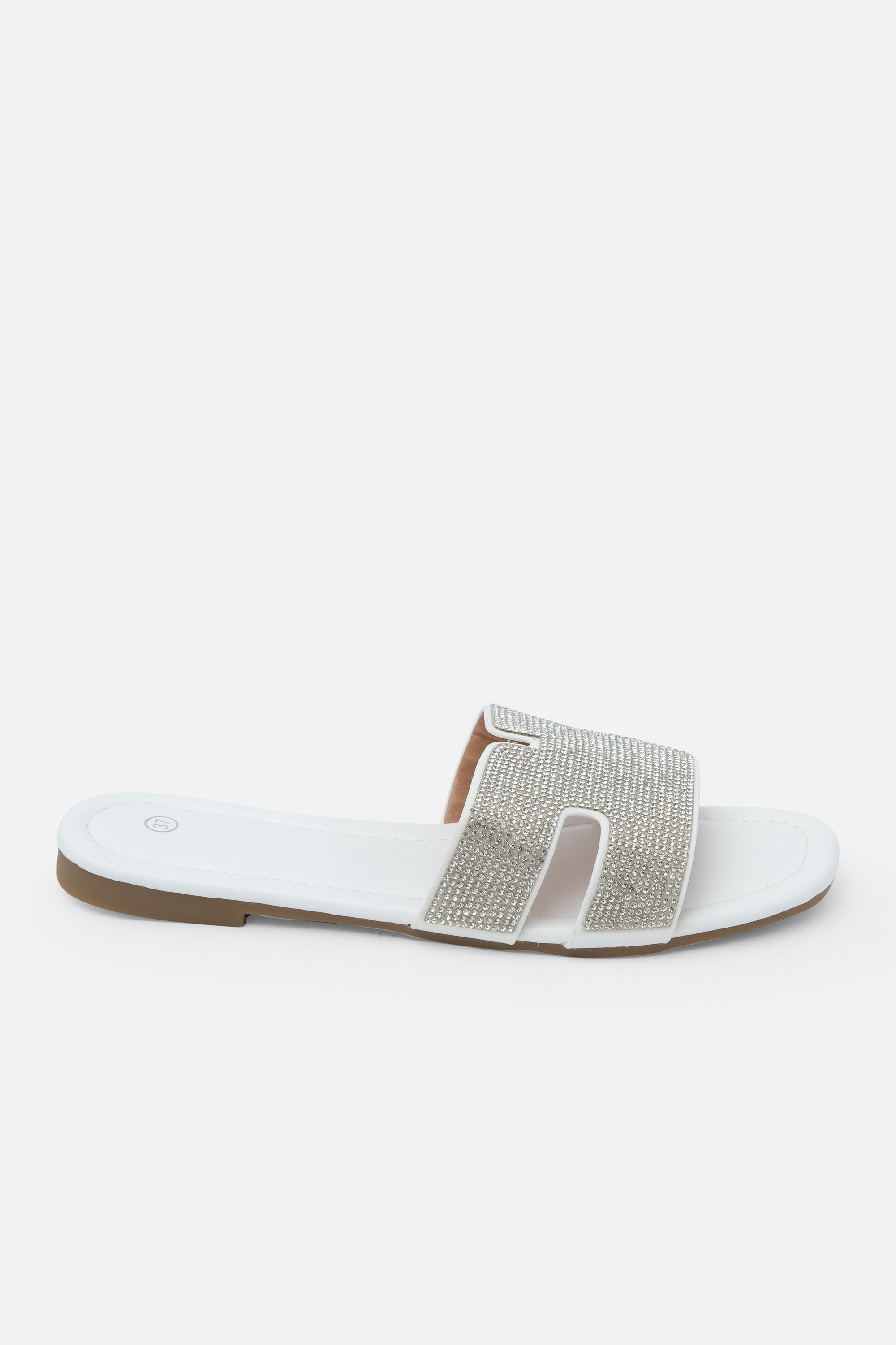 Crystal Lush Halo Sliders White, drawing attention to available in 5 colours