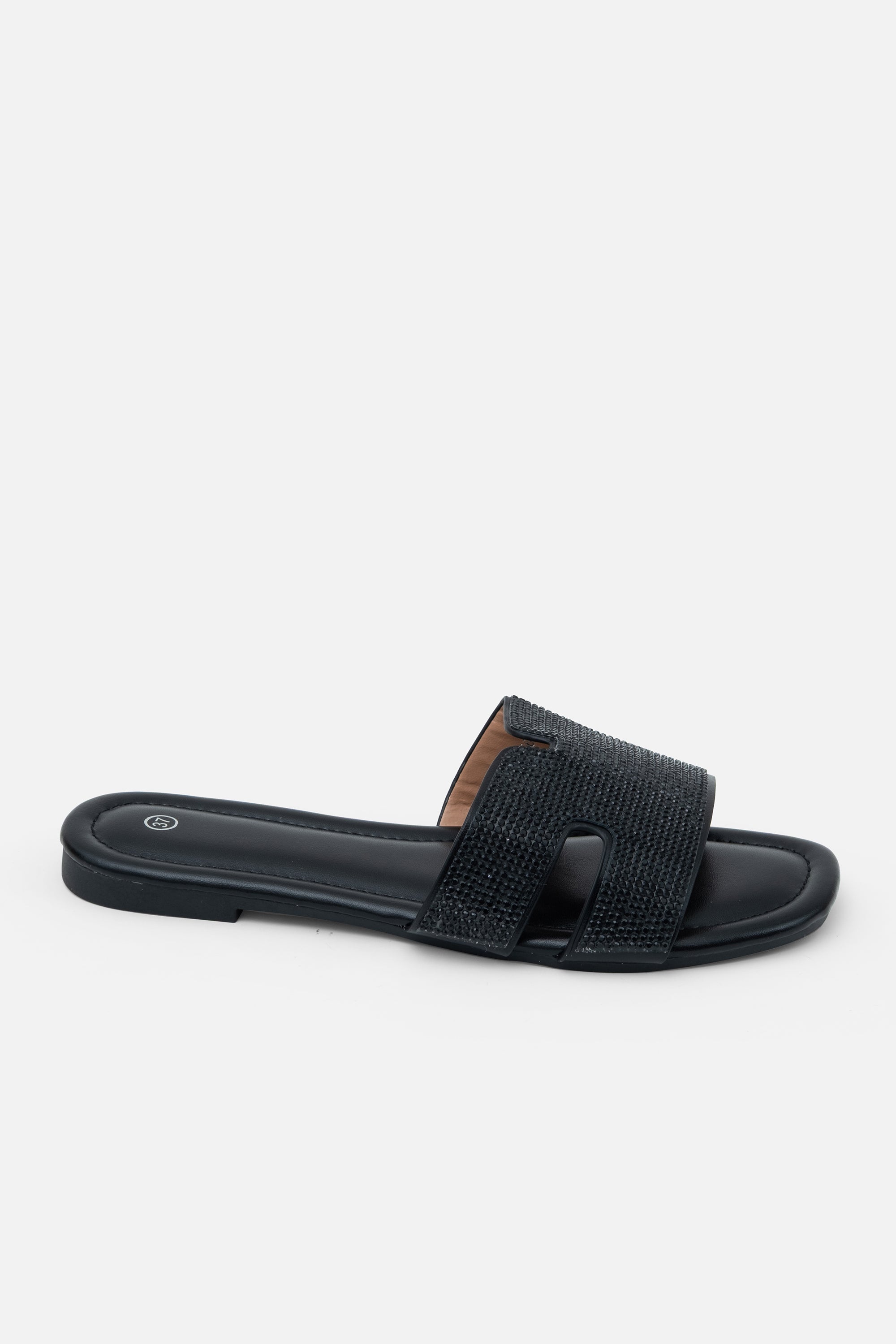 Crystal Lush Halo Sliders Black, showing available in 5 colours