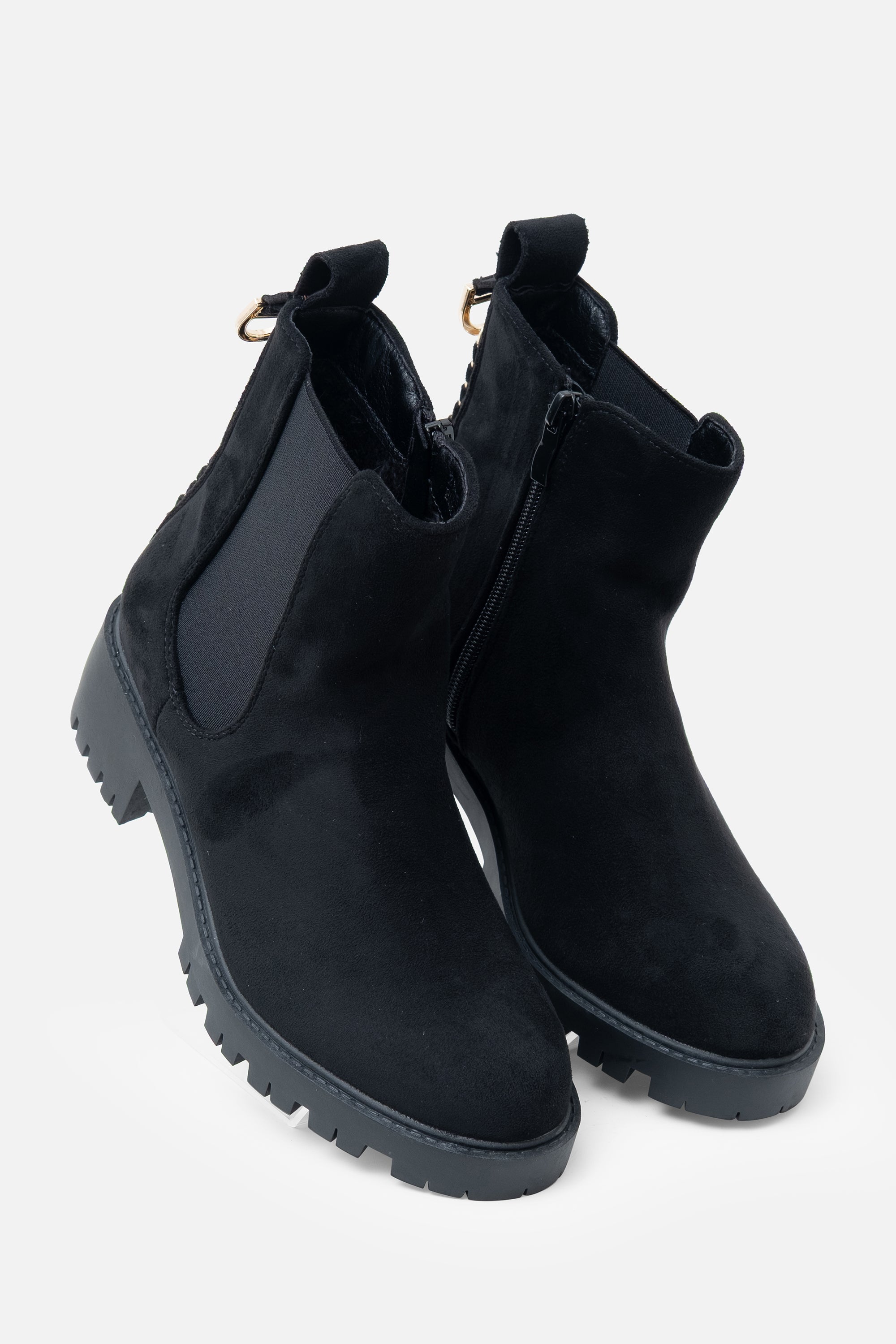 Sparkly Chainstorm Boots Black, featuring embellished Back