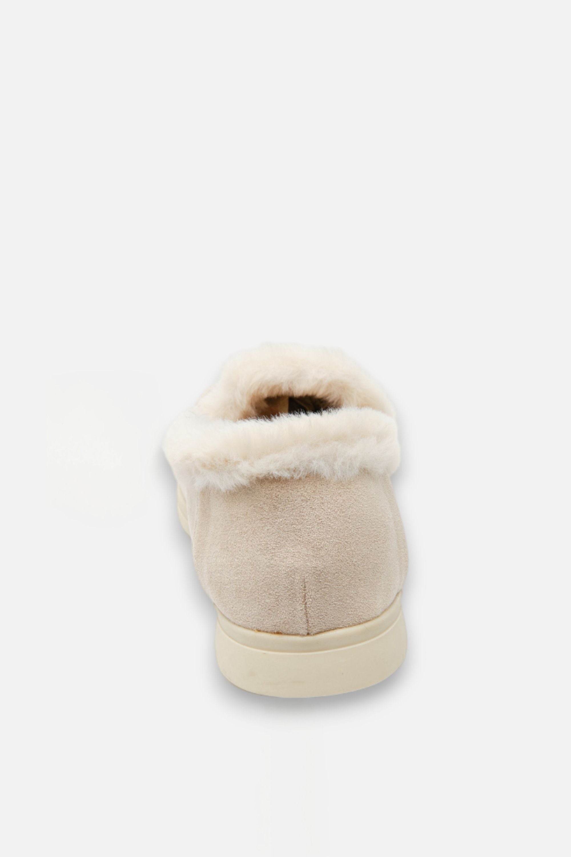 Velvet Crush Loafers Nude, featuring flat rubber sole for all-day comfort and grip