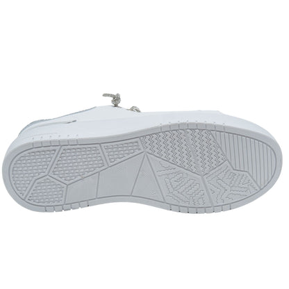 Sparkly Glitter Brilliance Trainers Silver, featuring upper: PVC