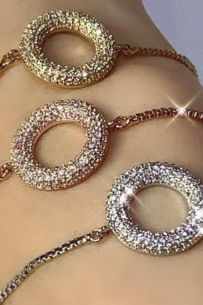 Crystal Polo Tie Bracelets, showcasing thin Chain/Tie