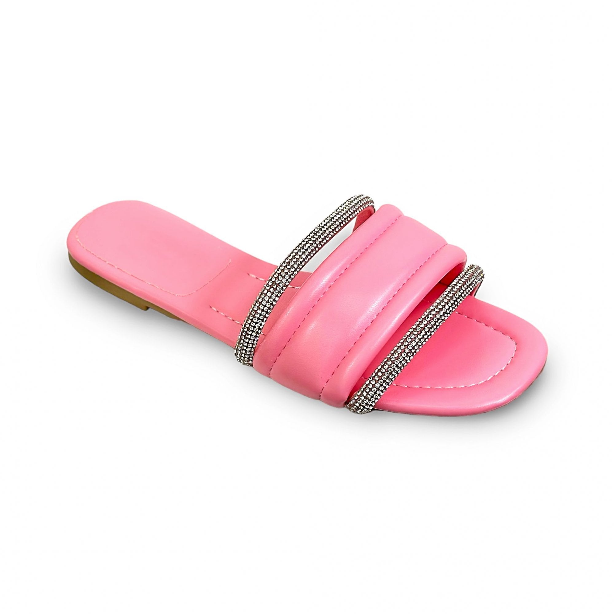 Crystal Chic Sliders Pink, with a closer look at the design details
