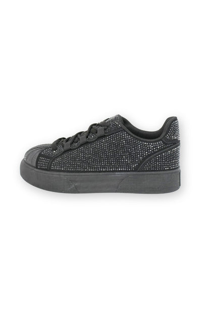 Sparkly Crystal Eternal Trainers Black