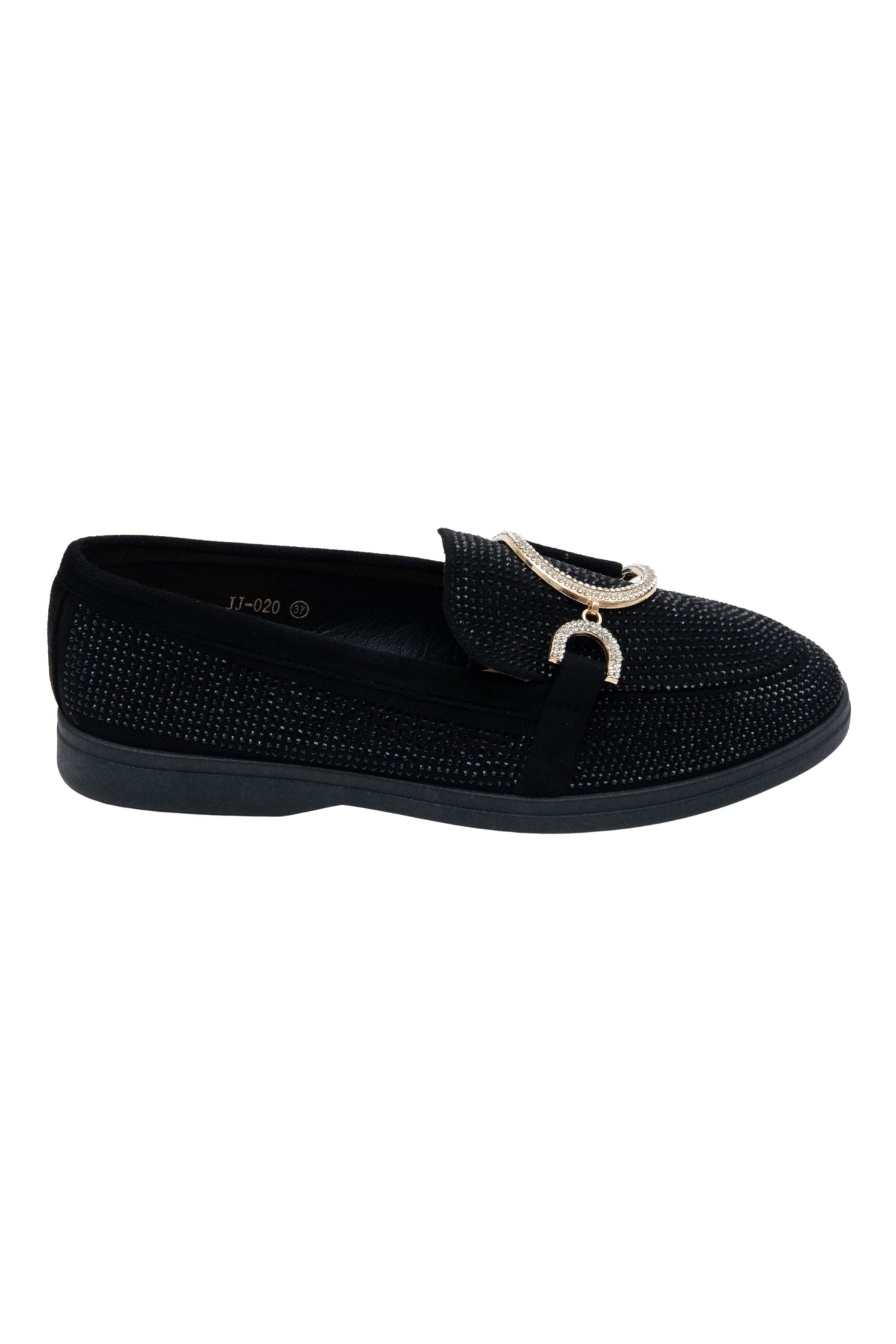 Crystal Imperial Glow Loafers Black, capturing crystal Embellished