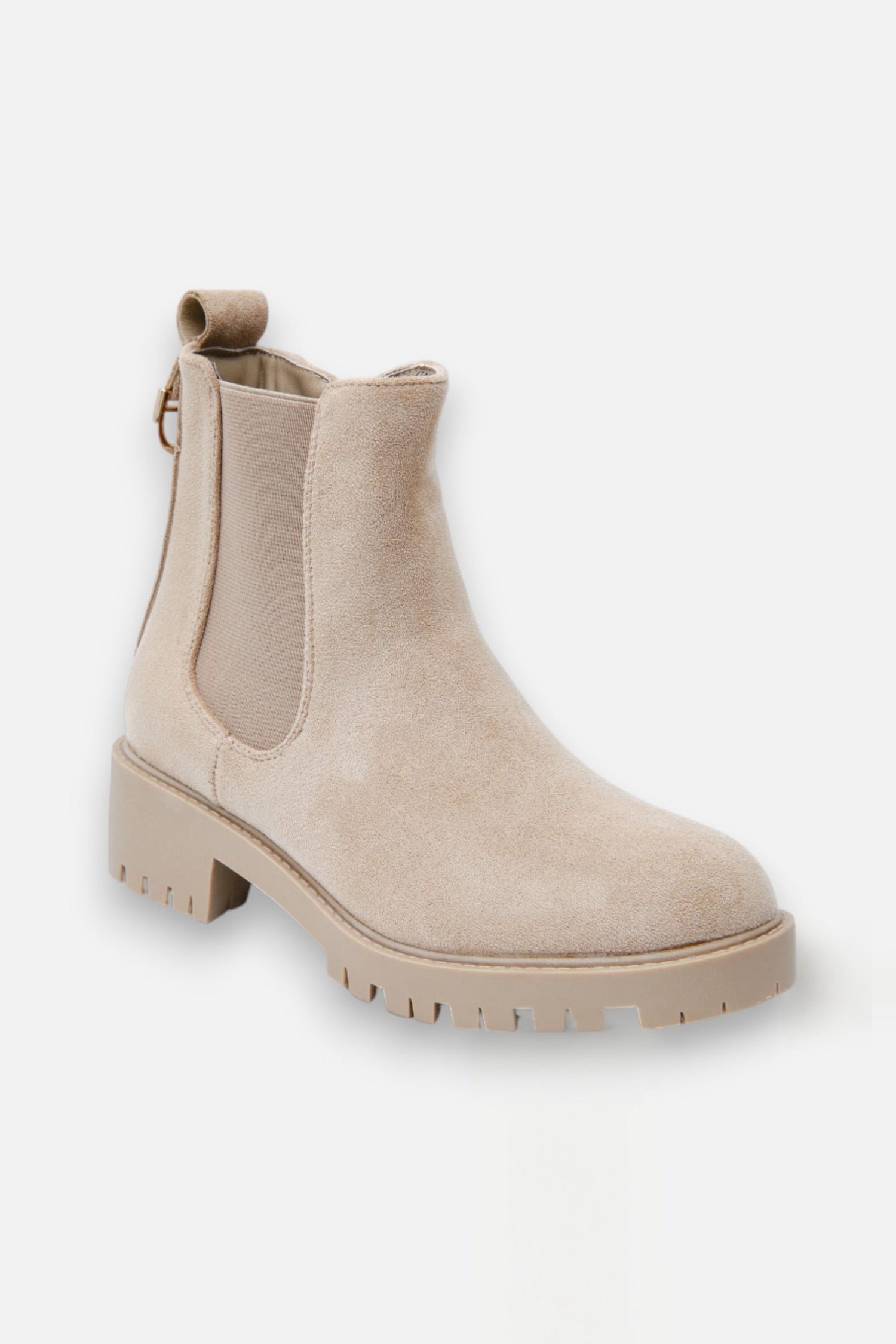 Sparkly Chainstorm Boots Nude, featuring embellished Back