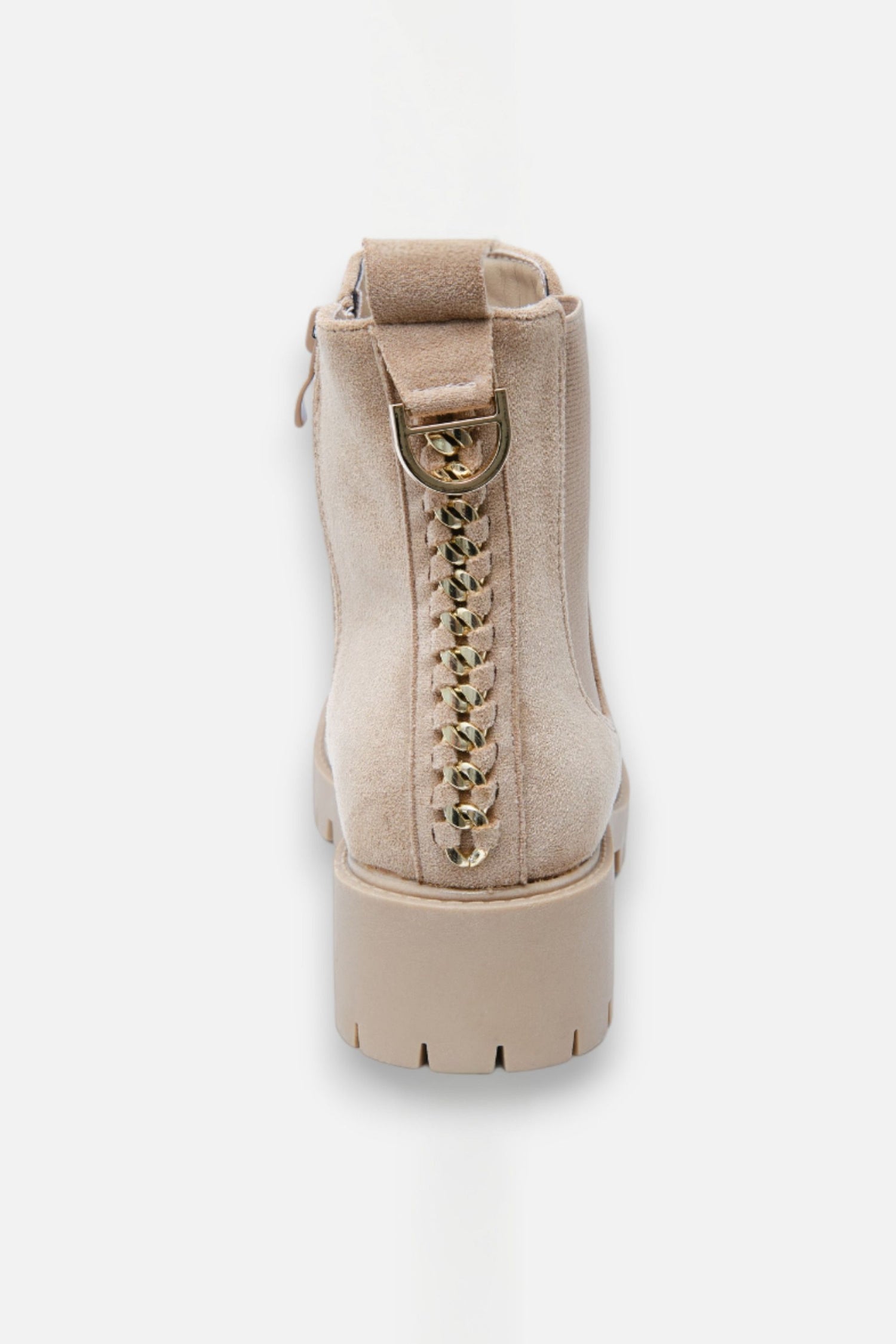 Sparkly Chainstorm Boots Nude, featuring embellished Back