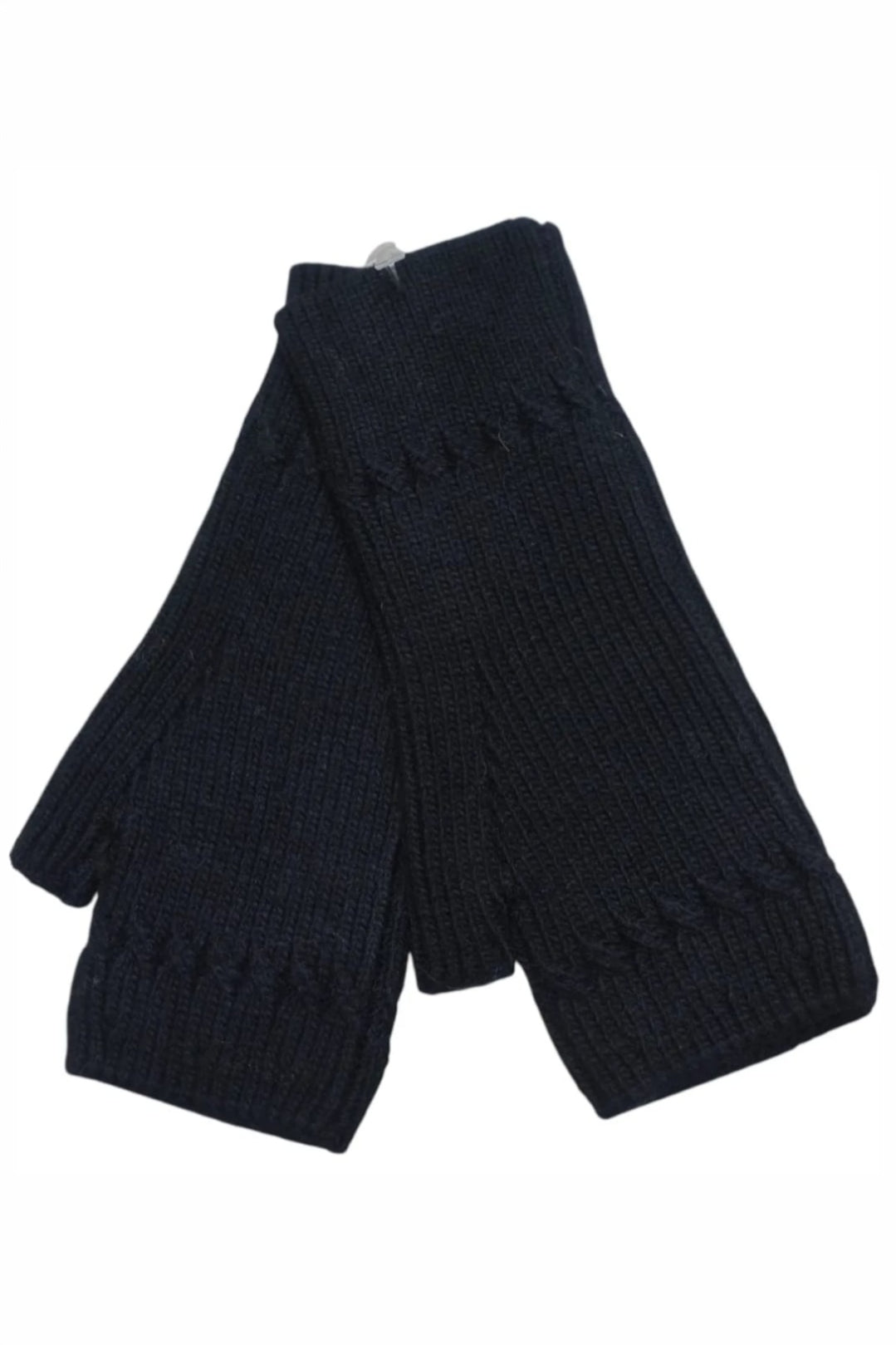 Marnie Wool Blend Sparkly Beanie &amp; Gloves Set Black