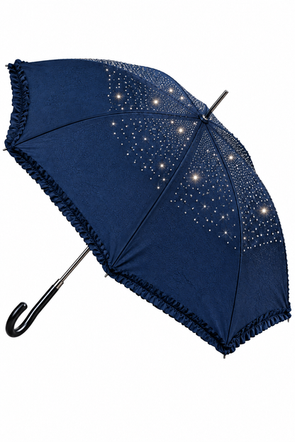 Bling Crystal Umbrella Navy