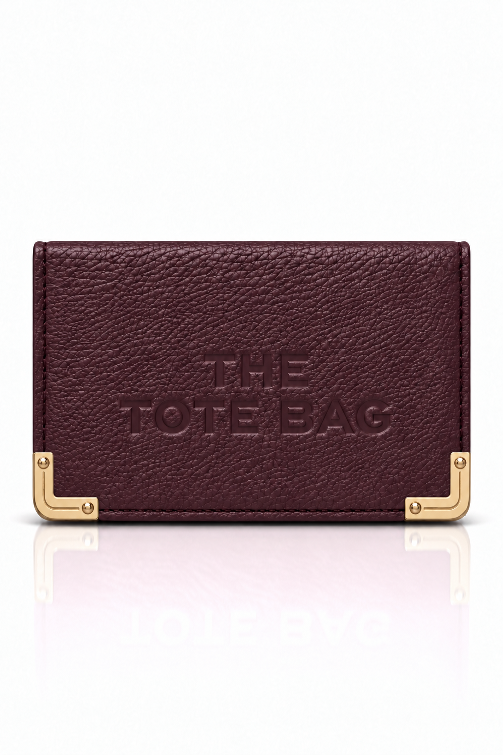 Classic Tote Bag Purse Maroon Brown