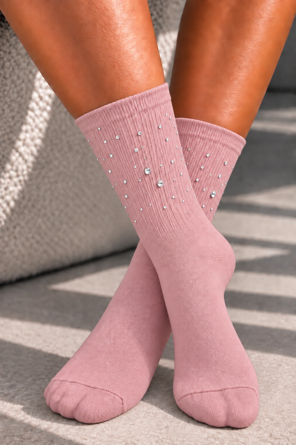 Crystal Sprinkle Socks Pink
