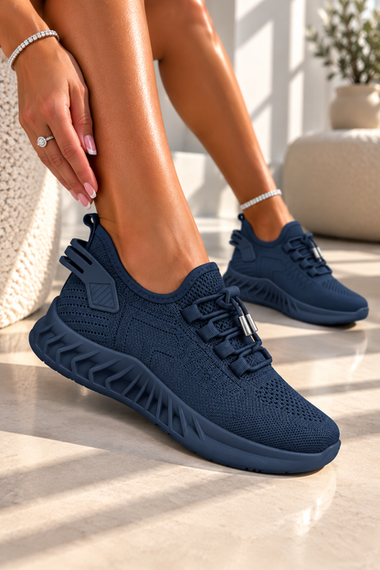 Zaya Lightweight Mesh Athleisure Trainers Navy