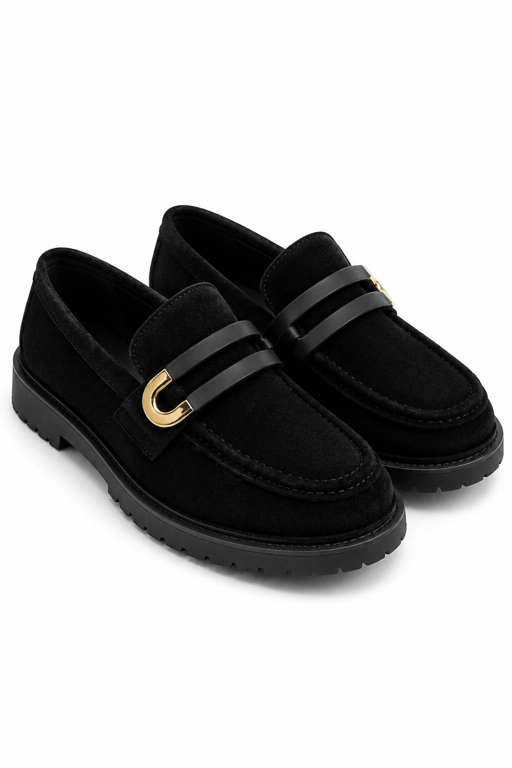 Comfort Darcy Buckle Everyday Chunky Loafers Black