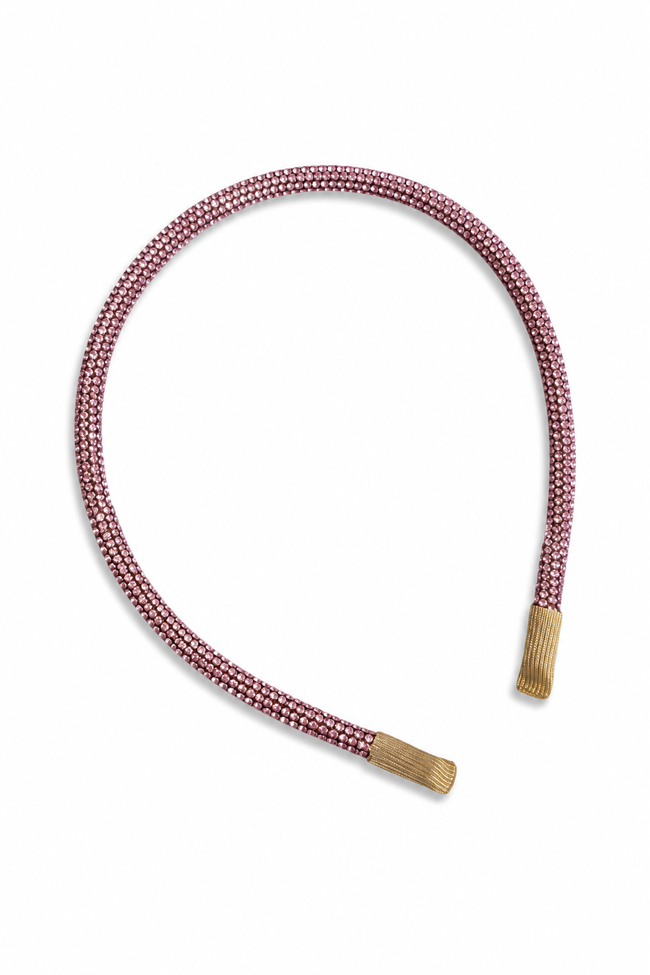 Crystal Dazzle Headband Pink