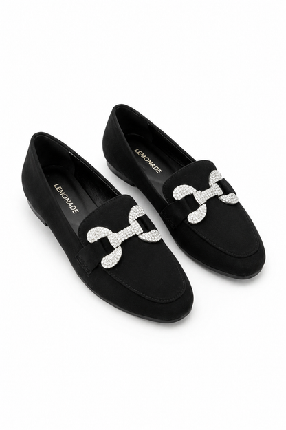Crystal Diamond Dusk Loafers Black