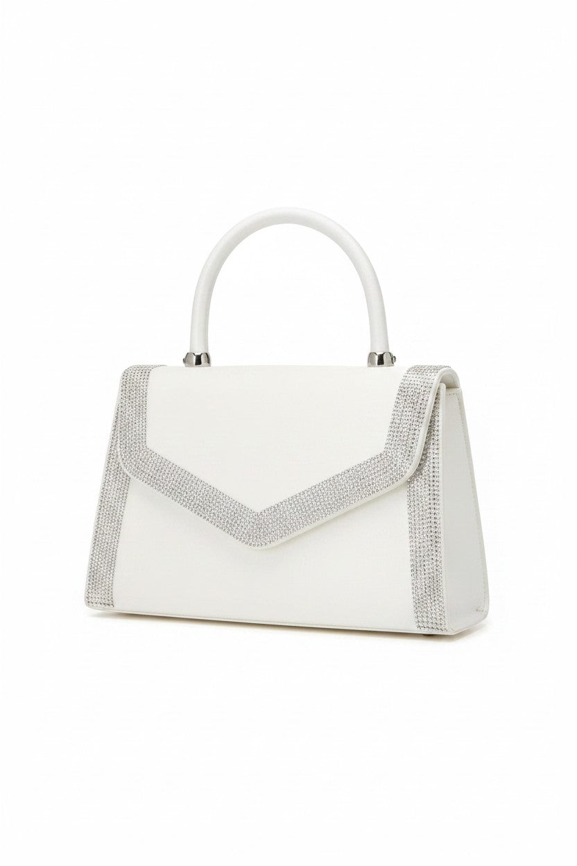 Crystal Envelope Handbag Ivory
