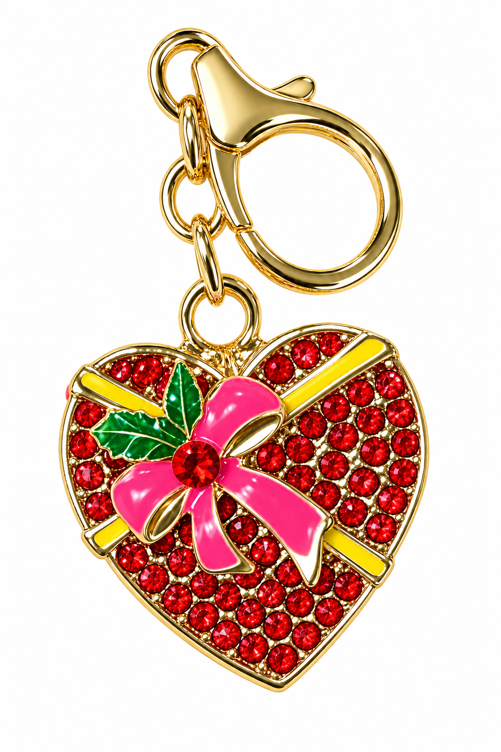 Crystal "I Give You My Heart" Keyring