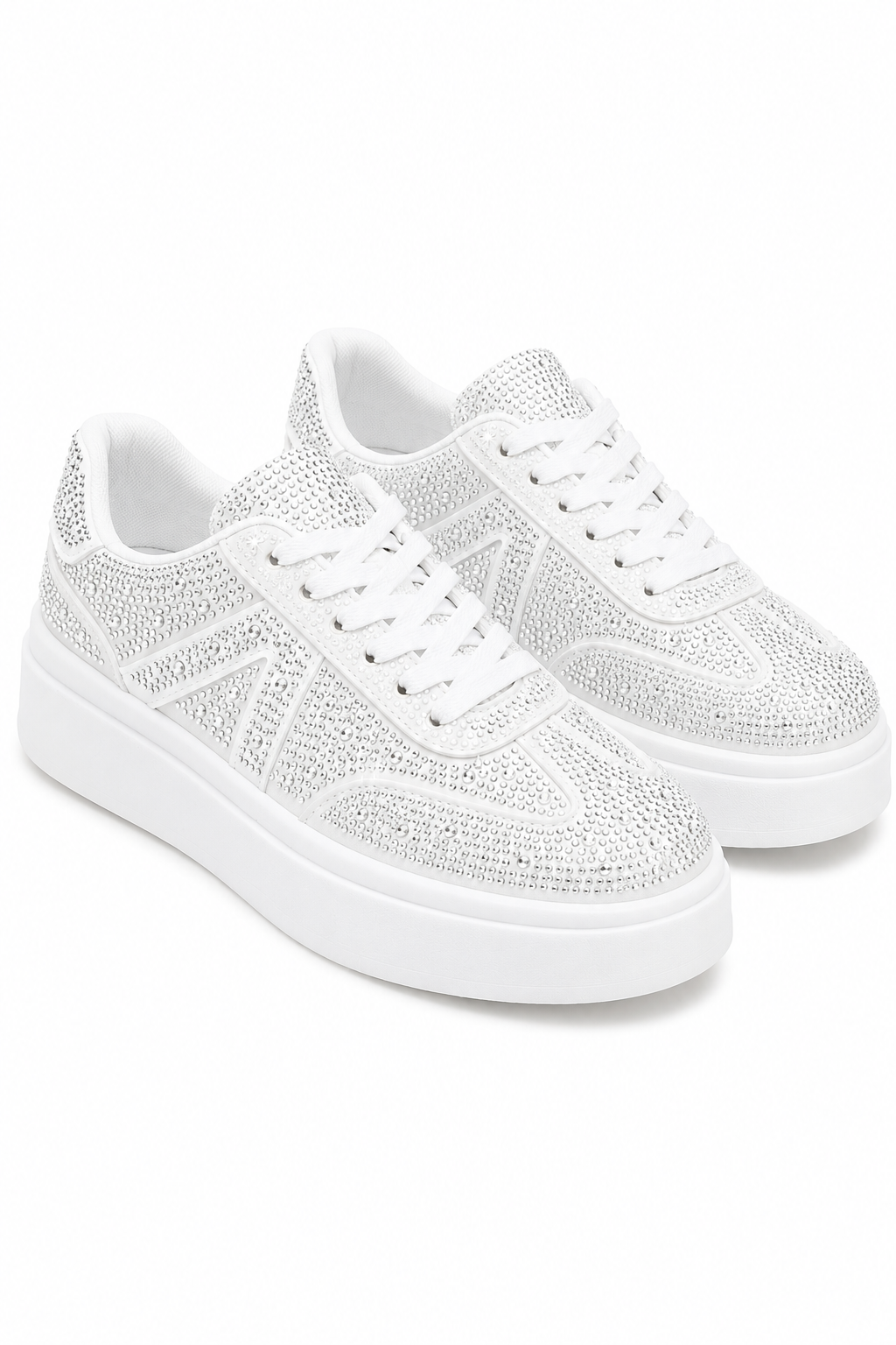 Crystal Icon Trainers Limited Edition White