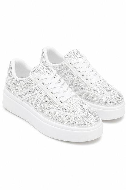 Crystal Icon Trainers Limited Edition White