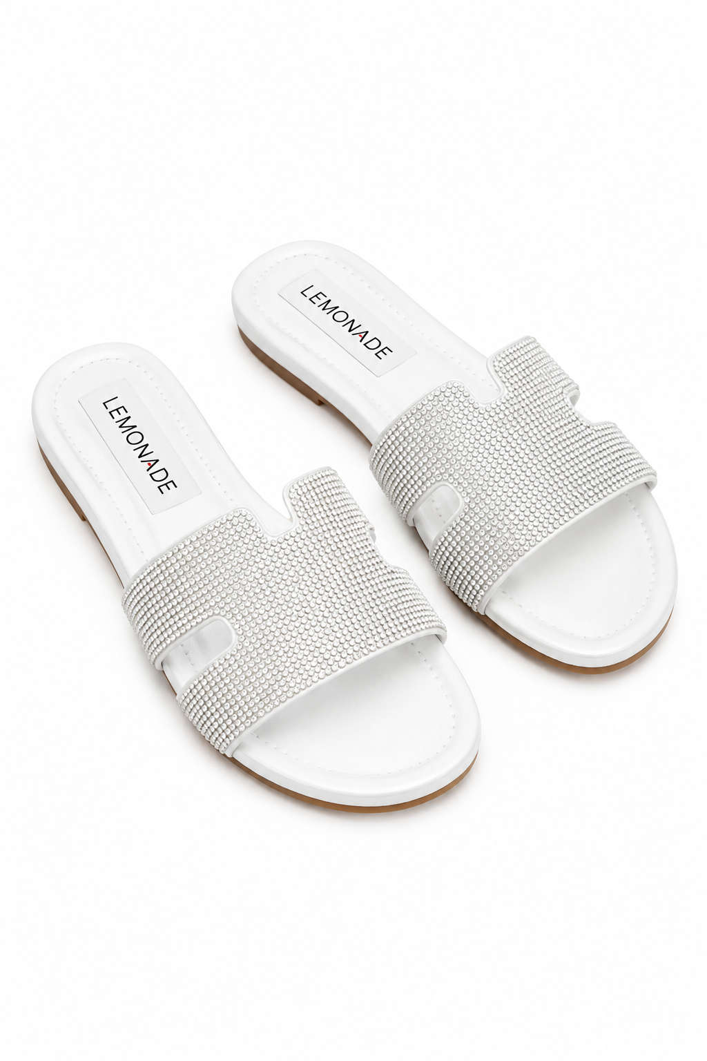 Crystal Lush Halo Sliders White