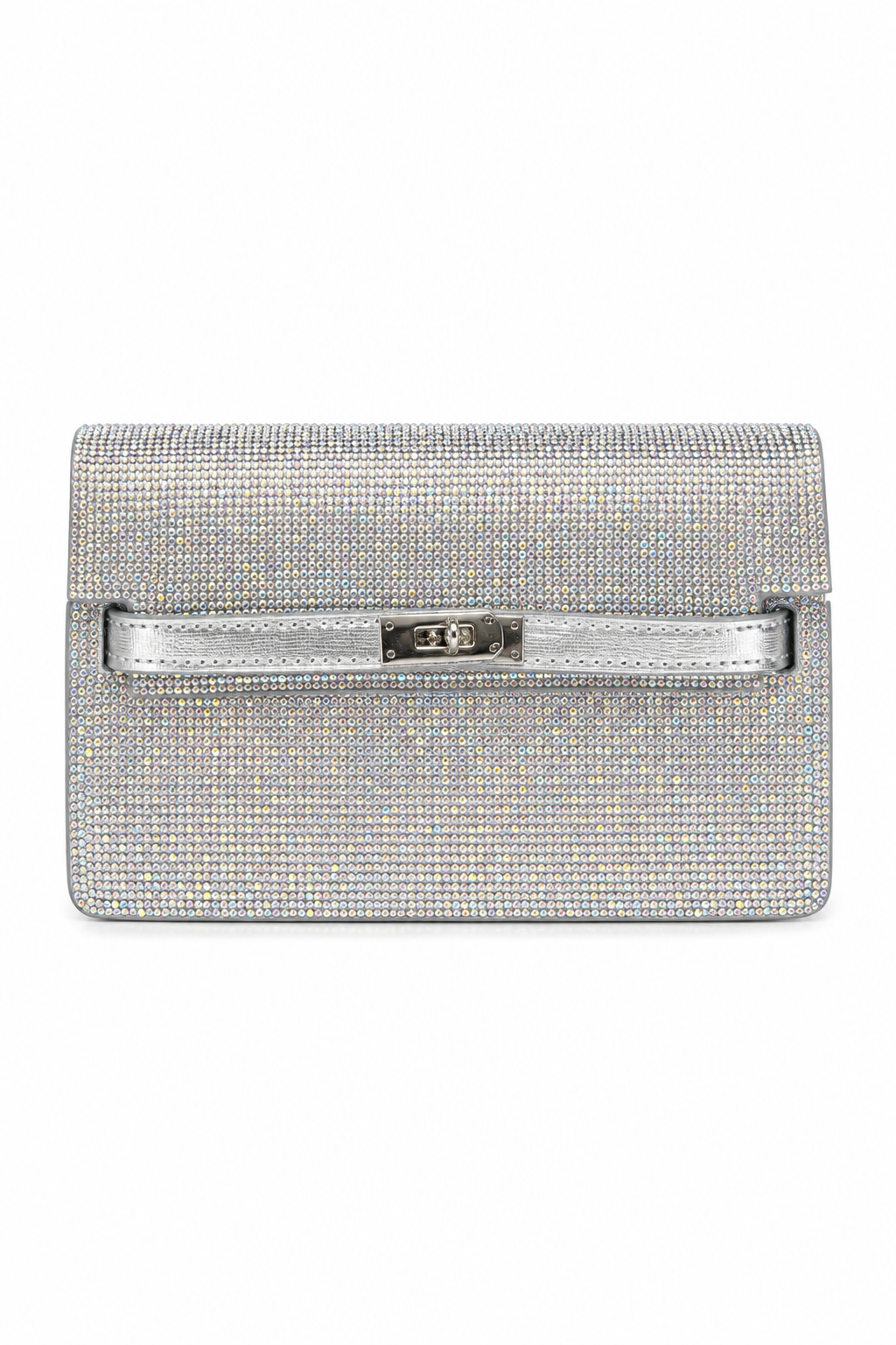 Crystal Rhinestone Chain Strap Evening Clutch Bag Multi