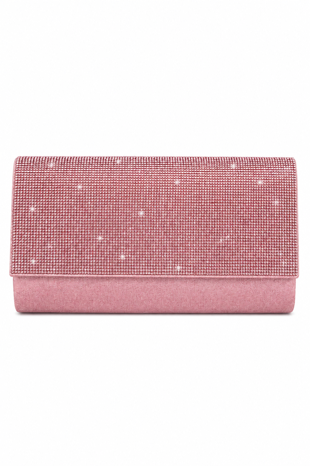 Crystal Sparkle Clutch Bag Baby Pink
