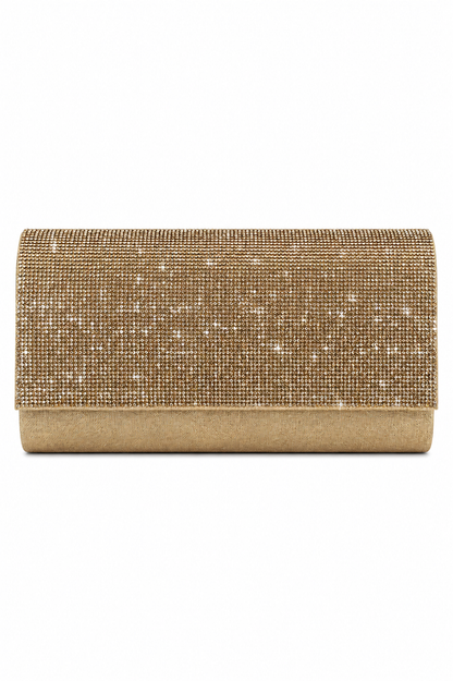 Crystal Sparkle Clutch Bag Gold