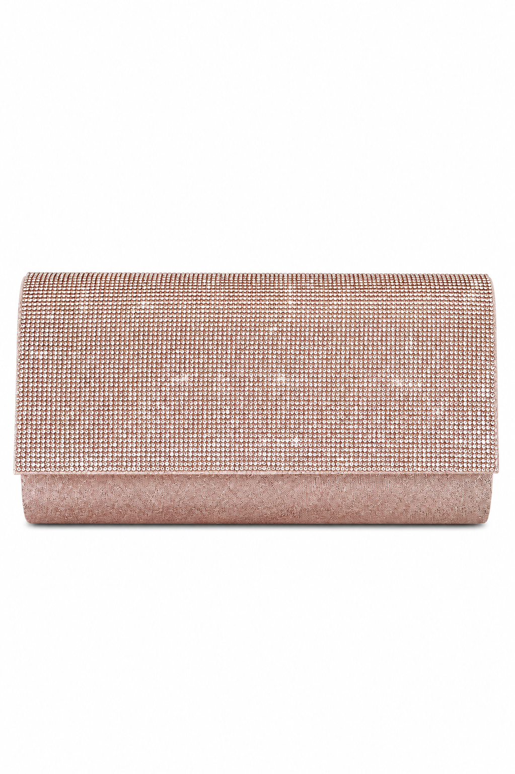 Crystal Sparkle Clutch Bag Rose Gold