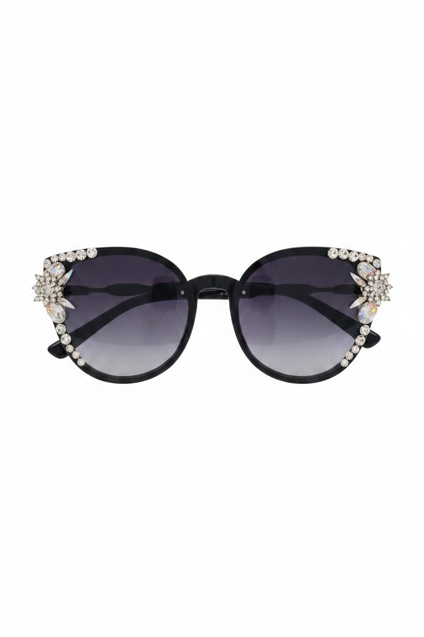 Crystal Sparkle Sunglasses Black
