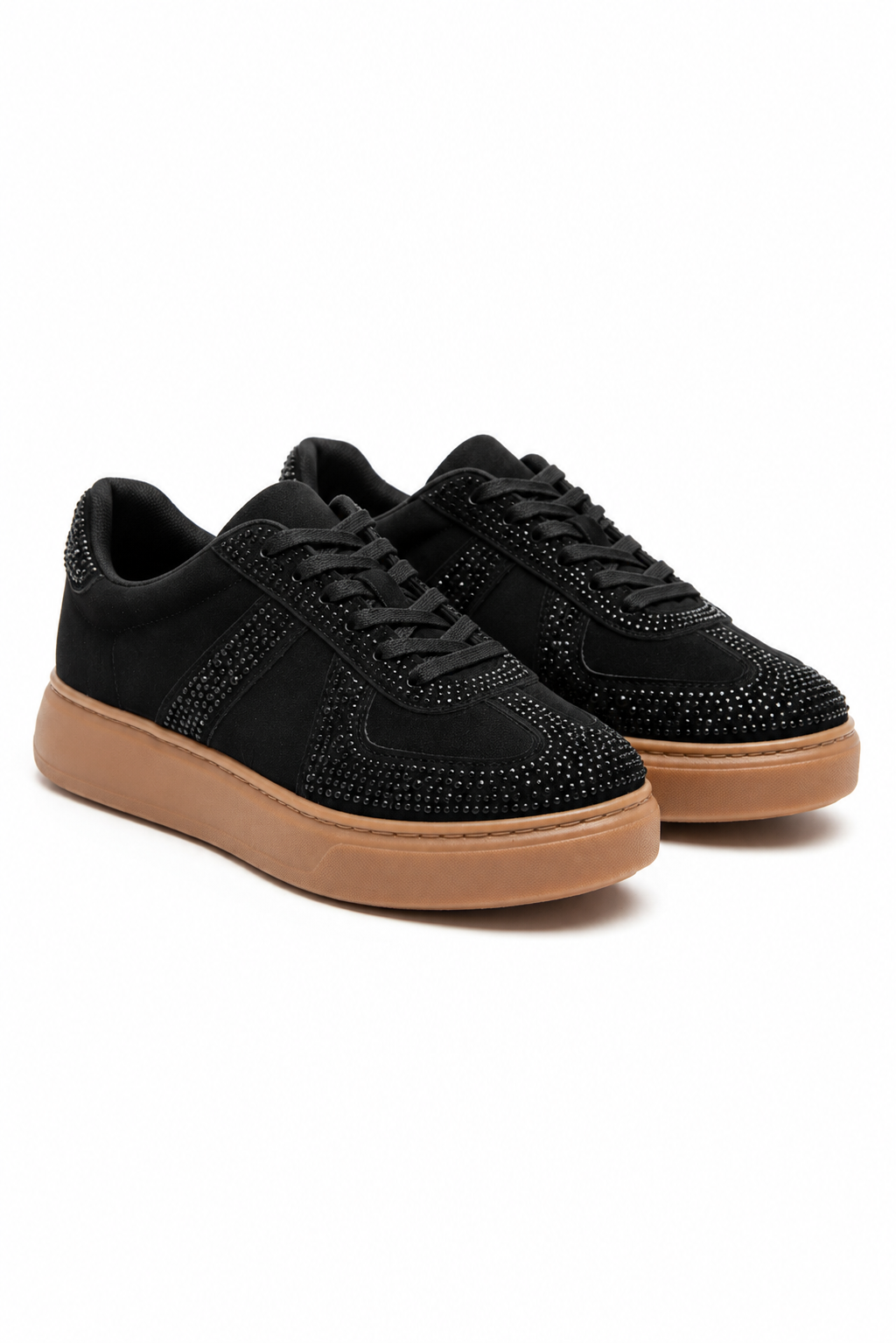 Crystal Sprinkle Dash Trainers Black