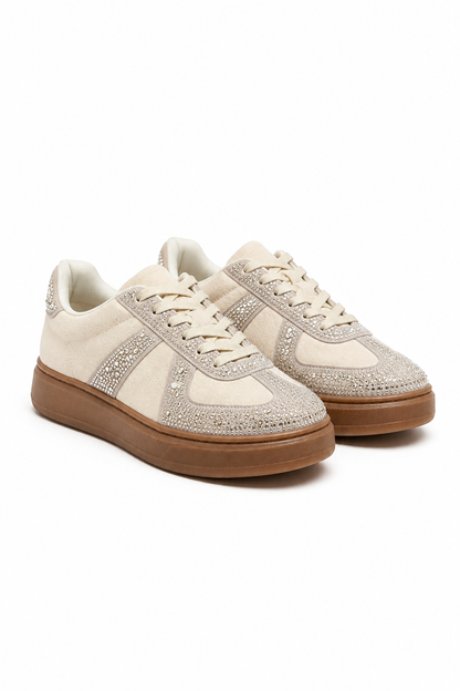 Crystal Sprinkle Dash Trainers Nude