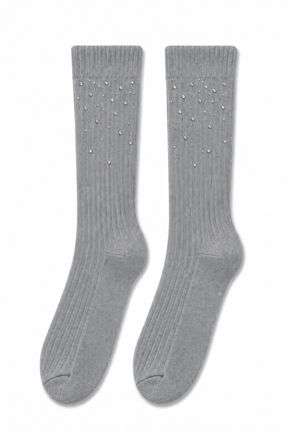 Crystal Sprinkle Socks Grey