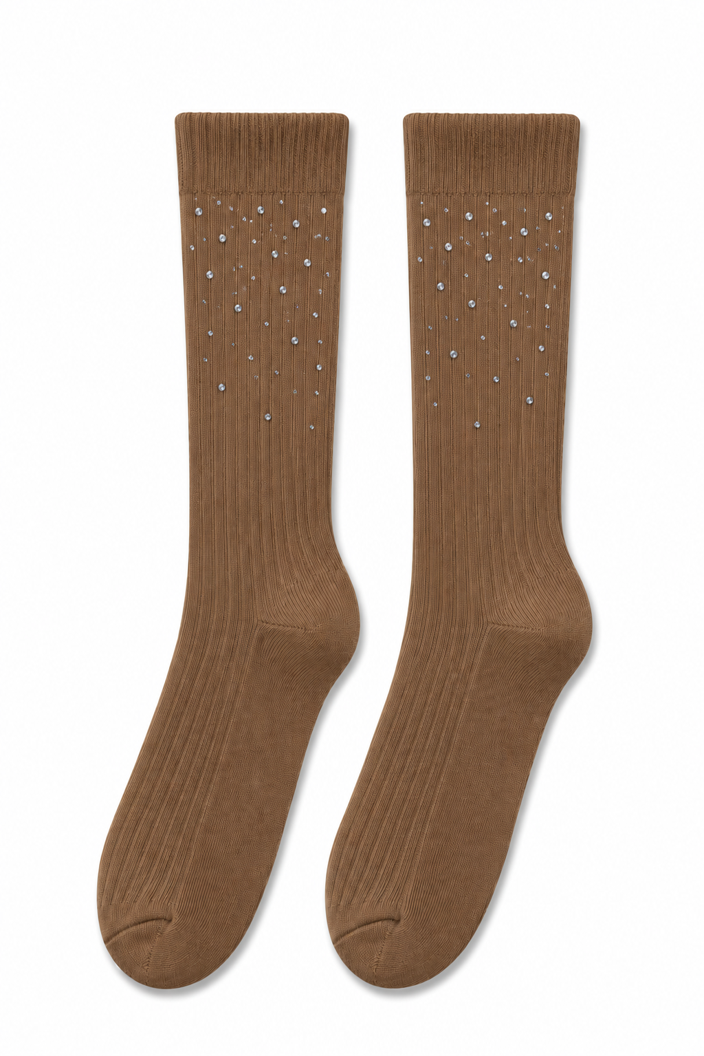 Crystal Sprinkle Socks Mocha