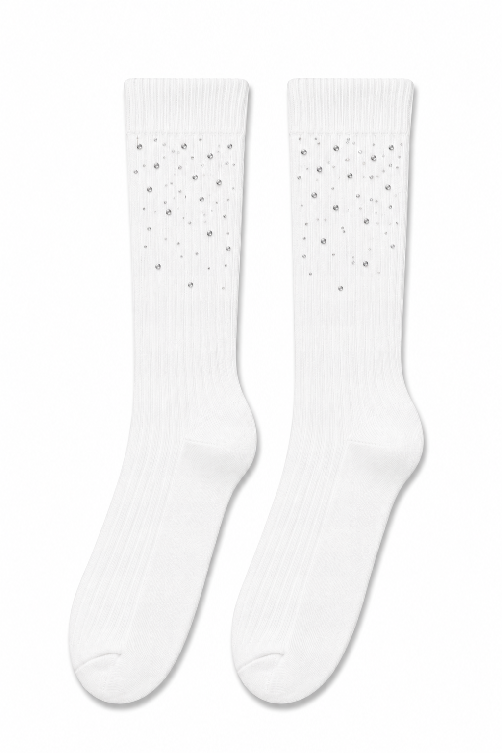 Crystal Sprinkle Socks White