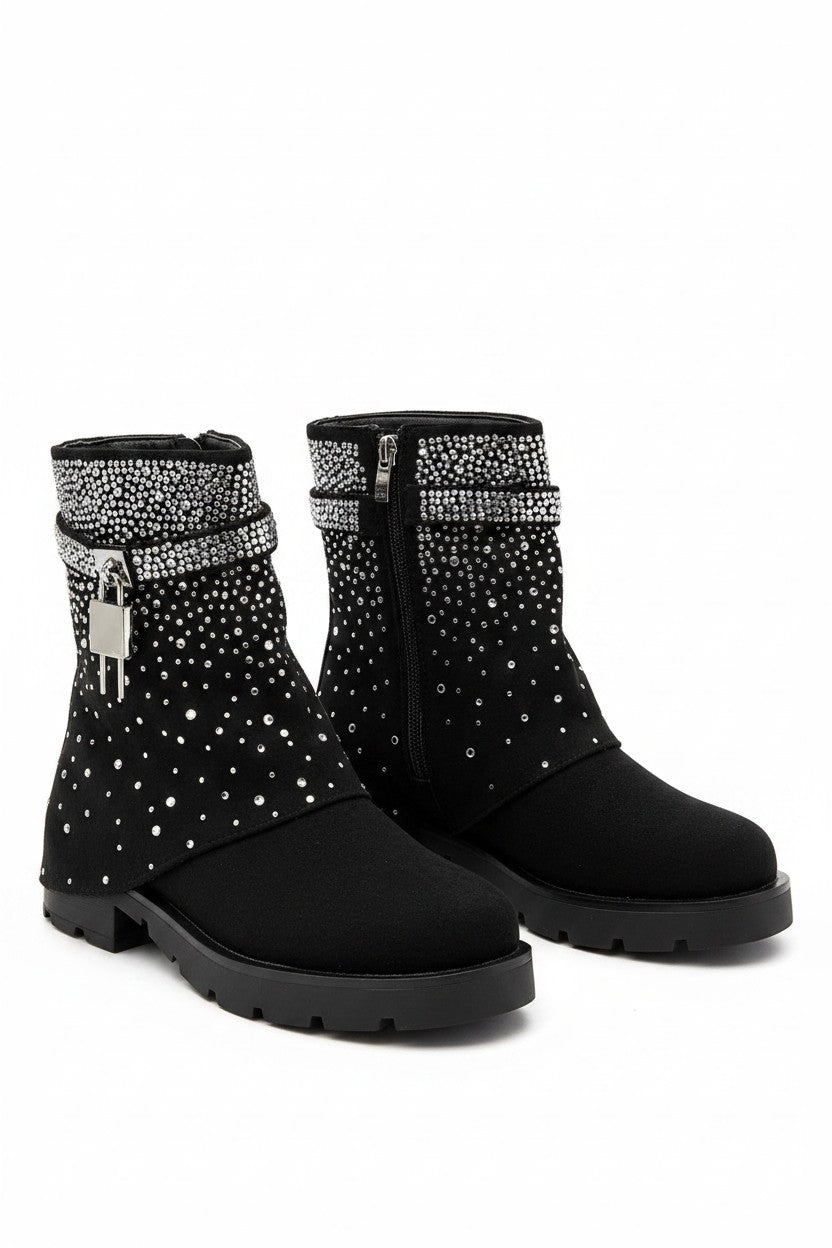 Crystal Starlight Stride Boots Black