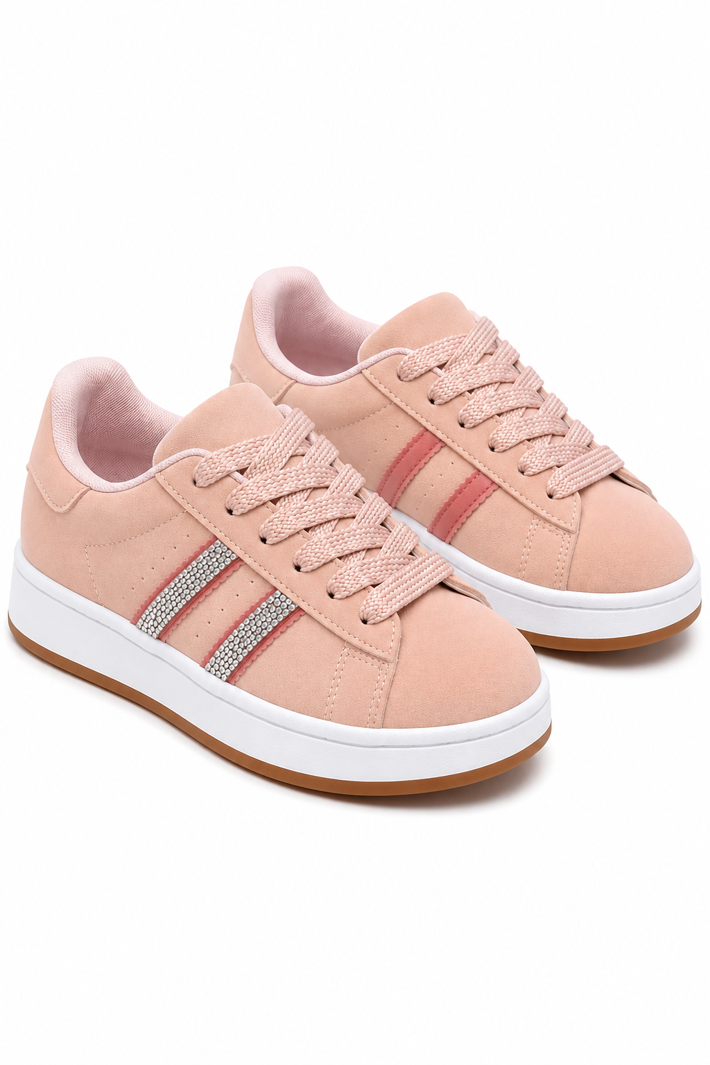Crystal Stripe Trainers Limited Edition Pink