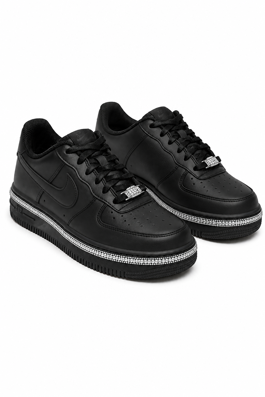 Crystal Trim Sporty Trainers Black
