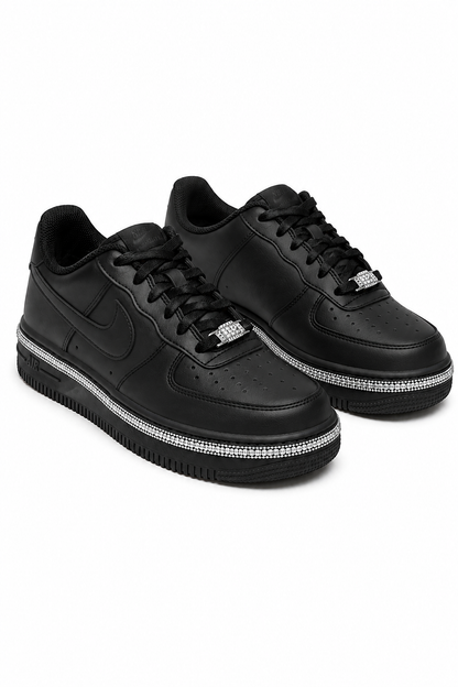 Crystal Trim Sporty Trainers Black
