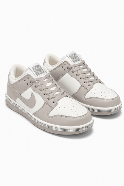 Crystal Trim Sporty Trainers Slimline Edition Beige