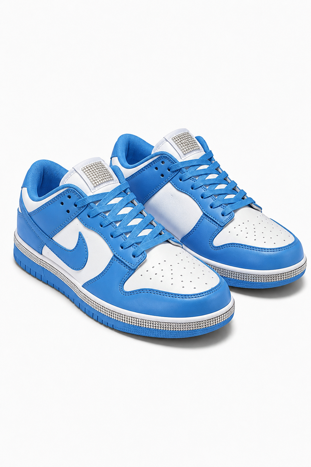 Crystal Trim Sporty Trainers Slimline Edition Blue